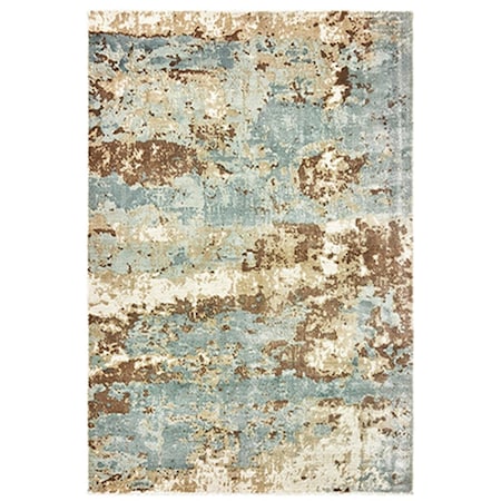 Oriental Weavers 6 x 9 ft. Formations Rectangle Rug Blue F70001183275ST